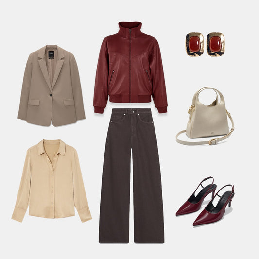 Burgundy Leather