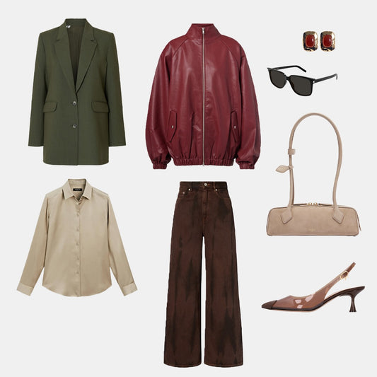Burgundy Leather Premium