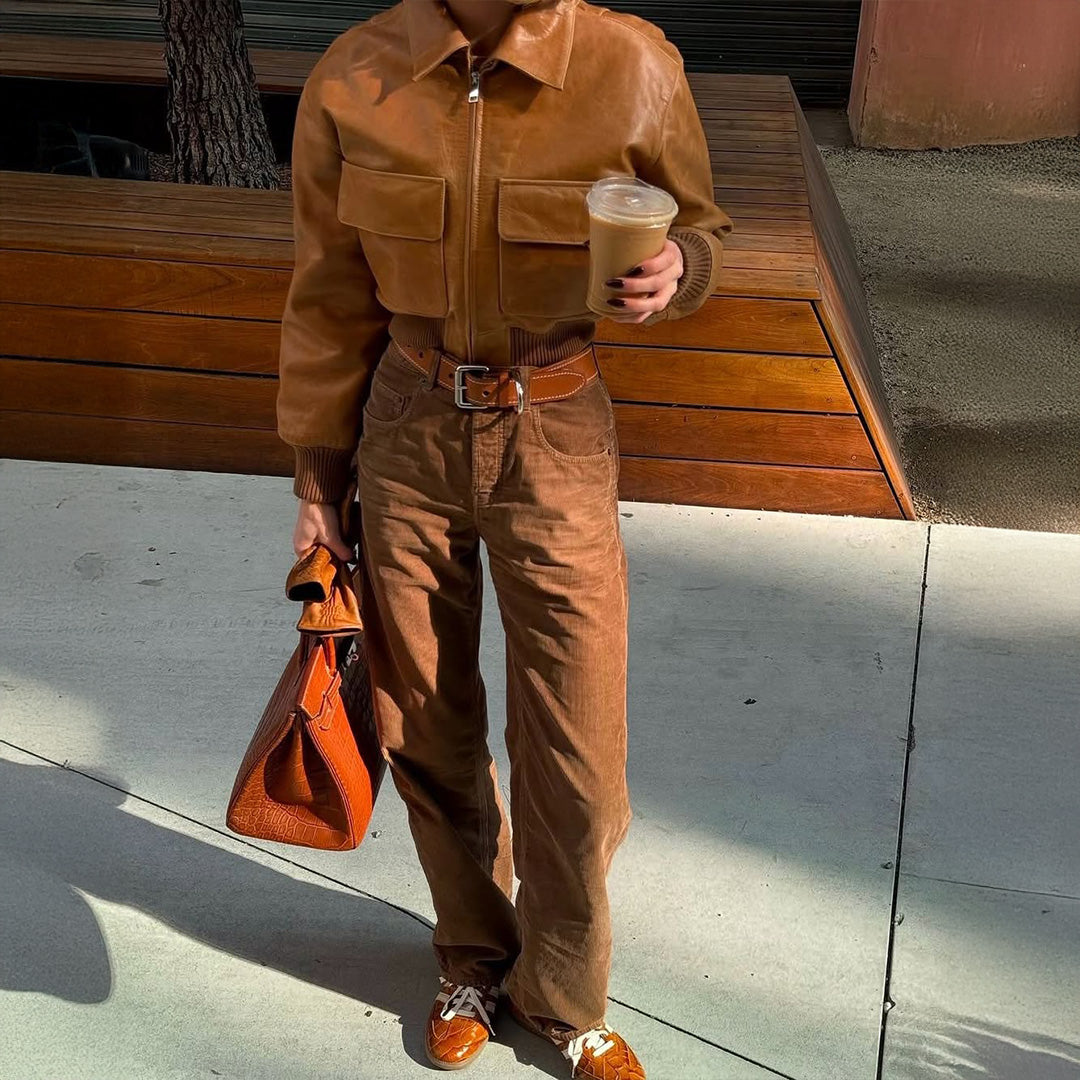 Cognac Leather Premium